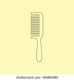 Comb vector, barber comb, salon comb, comb hair. Vector illustration