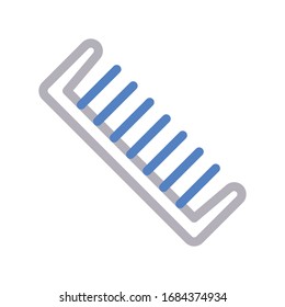 comb vector color line icon 