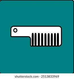 Comb vector design with green background