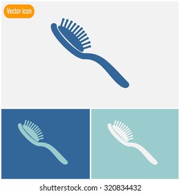 Comb vector icon.