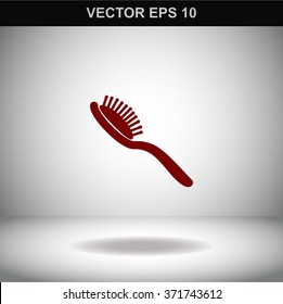 Comb vector icon.