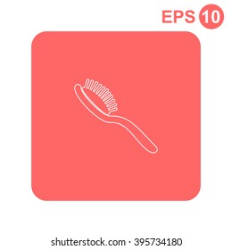 Comb vector icon.