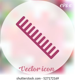 Comb vector icon