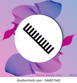 Comb vector icon