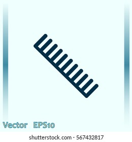 Comb vector icon