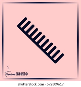 Comb vector icon