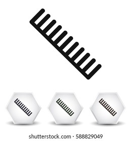 Comb vector icon