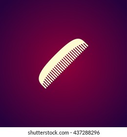 comb vector icon. Design style eps 10