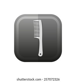 Comb - vector icon, flat design