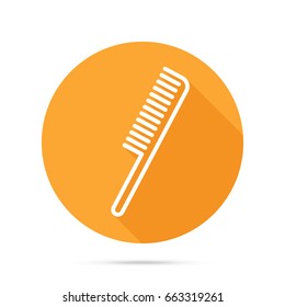 Comb vector icon. Hair fixing sign. Hairdresser symbol.