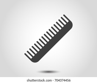 Comb vector icon. Hair fixing sign. Hairdresser symbol.
