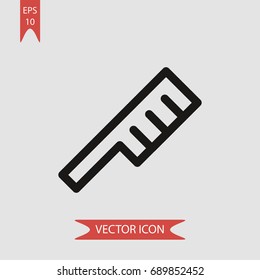 Comb vector icon, illustration symbol