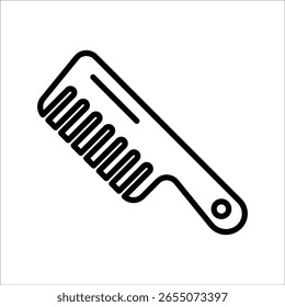 Plantilla de línea de icono de Vector de peine