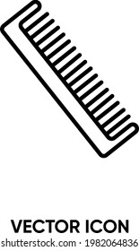Comb vector icon. Modern, simple flat vector illustration for website or mobile app.Hairbrush symbol, logo illustration. Pixel perfect vector graphics	