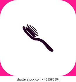 Comb vector icon on white background.