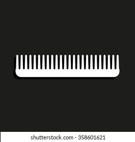 Comb -  vector icon with shadow