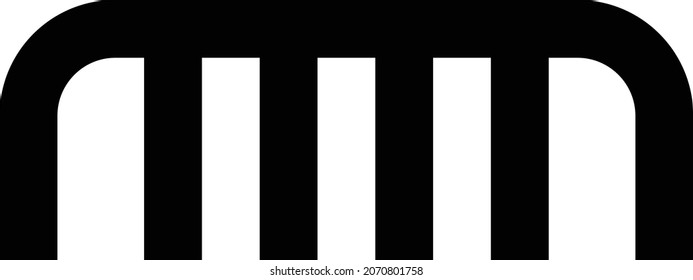 comb Vector illustration on a transparent background. Premium quality symbols. Glyphs  vector icon for concept and graphic design.