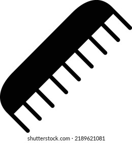 comb Vector illustration on a transparent background. Premium quality symmbols. Glyphs vector icons for concept and graphic design. 
