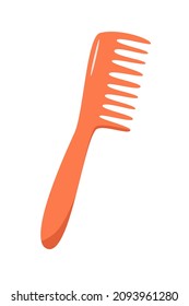 Comb vector illustration in the style of doodles. hairbrush icon for grooming or styling your hair in a hairdressing salon or at home. web element is isolated on white