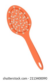 Comb vector illustration in the style of doodles. hairbrush icon for grooming or styling your hair in a hairdressing salon or at home. web element is isolated on white