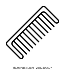 Comb Vector Line Icon Design