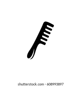 Comb vector logo illustration isolated sign symbol. Icon pictogram for web graphics