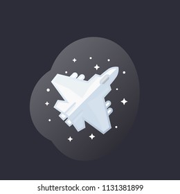 combat aircraft, fighter jet vector art