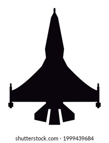 combat airplane silhouette style icon