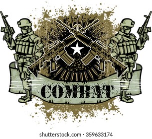 combat coat of arms