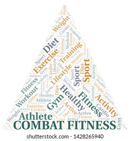 Combat Fitness word cloud. Wordcloud made with text only.
