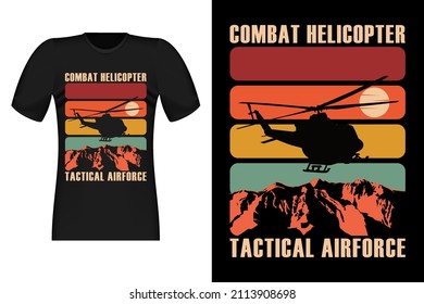 Diseño de camiseta antimosquitos de silicona de helicóptero de combate