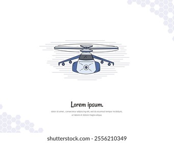 Combat Helicopter simple doodle flat vector art for wall decoration landscape. vector illustration simple image. collection of transportation cartoon illustrations. for room decoration, events, etc