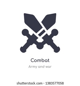 combat icon. isolated combat icon vector illustration from army and war collection. editable sing symbol can be use for web site and mobile app