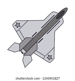 Combat jet airplane