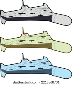 Combat kamikaze drone Shahid-136 flies