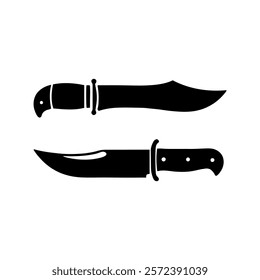 Combat knife icon silhouette vector illustration design on white background.