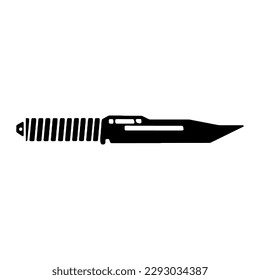 Logo del cuchillo de combate. Ilustración vectorial.