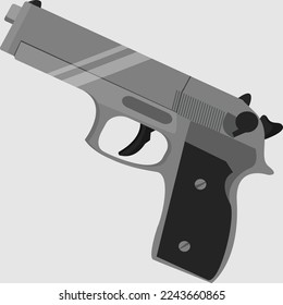 combat pistol for self-defense and attack