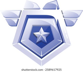 Combat rank chevron vector illustration