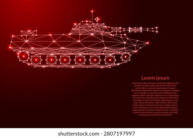 combat tracked tank from