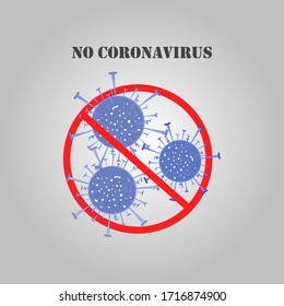 Lucha contra los brotes de coronavirus. Coronavirus 2019-nC0V Brote, concepto de advertencia de virus. El virus ataca una pandemia sana de peligro para la salud. Ilustración del vector
