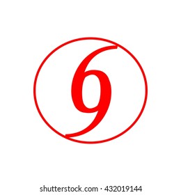 combination of 6 and 9 in a circle