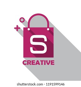 a combination of bag and letter S becomes a very good logo, a logo for your online shopping company. logos that are perfect for all your online sales needs.