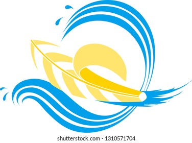 A combination of banana and surf.