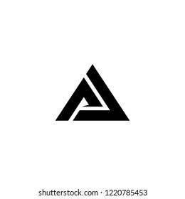 a combination between letters A and P, becomes a unique logo 