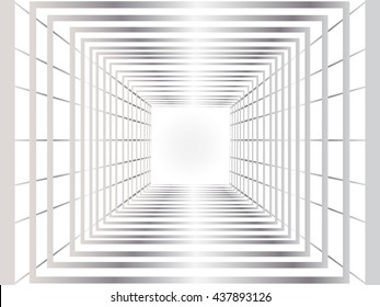 A combination between lines and squares that represents perspective view. Moreover,there is an empty space at the center in order to paste text or profile that comes with silver shade.