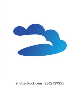 combination of bird logo with clouds