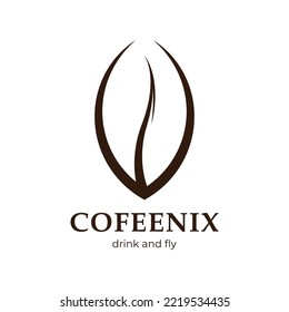 Kombination von Vögeln und Coffee-Logo