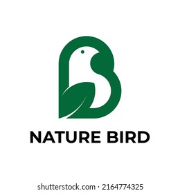 combinación para aves y vector de logotipo de la naturaleza