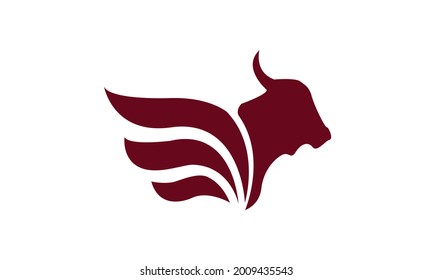 a combination of bull and wings